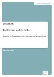 Cover von Fühlen, was andere fühlen