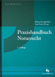 Cover von Praxishandbuch Notarrecht