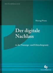 Cover von Der digitale Nachlass