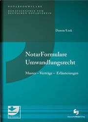 Cover von Notarformulare Umwandlungsrecht