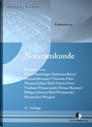 Cover von Notariatskunde