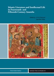 Cover von Islamic Literature and Intellectual Life in Fourteenth- and Fifteenth-Century Anatolia