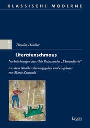 Cover von Theodor Däubler: Literatenschmaus
