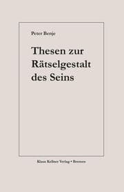 Cover von Thesen zur Rätselgestalt des Seins