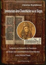 Cover von Inventarium dero Closterbücher so zu Siegen