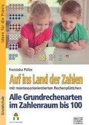 Cover von Auf ins Land der Zahlen - Rechenschachtel Alle Grundrechenarten im Zahlenraum bis 100