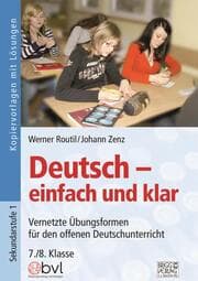 Cover von Deutsch - einfach und klar 7./8. Klasse