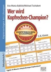 Cover von Wer wird Kopfrechen-Champion? 5./6. Klasse
