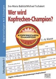 Cover von Wer wird Kopfrechen-Champion? 7.-9. Klasse