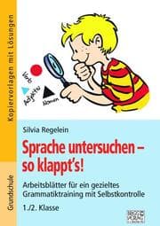Cover von Sprache untersuchen - so klappt's! 1./2. Klasse