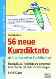 Cover von 56 neue Kurzdiktate 9./10. Klasse