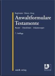 Cover von Anwaltformulare Testamente