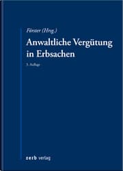 Cover von Anwaltliche Vergütung in Erbsachen
