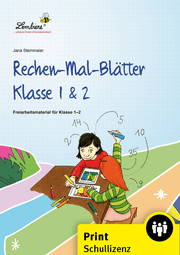 Cover von Rechen-Mal-Blätter Klasse 1 & 2