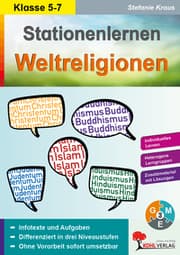 Cover von Stationenlernen Weltreligionen / Klasse 5-6