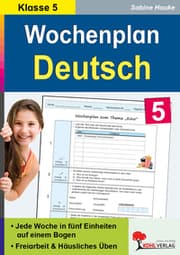 Cover von Wochenplan Deutsch 5
