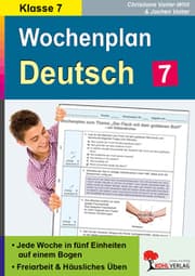 Cover von Wochenplan Deutsch, Klasse 7