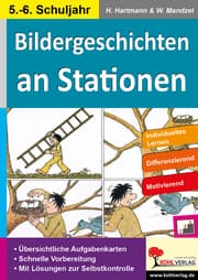 Cover von Bildergeschichten an Stationen 5./6. Schuljahr
