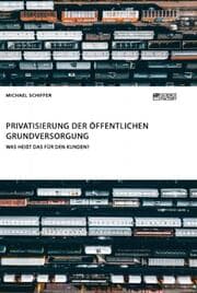 Cover von Privatisierung der öffentlichen Grundversorgung. Was heißt das für den Kunden?
