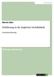 Cover von Einführung in die Englische Fachdidaktik