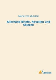 Cover von Allerhand Briefe, Novellen und Skizzen