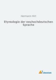 Cover von Etymologie der neuhochdeutschen Sprache