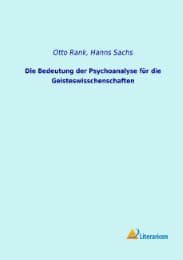 Cover von Die Bedeutung der Psychoanalyse für die Geisteswisschenschaften