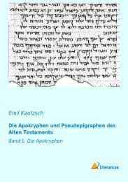 Cover von Die Apokryphen und Pseudepigraphen des Alten Testaments