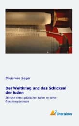 Cover von Der Weltkrieg und das Schicksal der Juden
