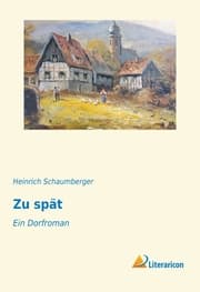 Cover von Zu spät