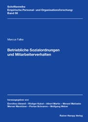 Cover von Betriebliche Sozialordnungen und Mitarbeiterverhalten