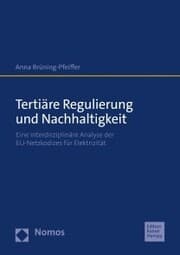 Cover von Tertiäre Regulierung und Nachhaltigkeit