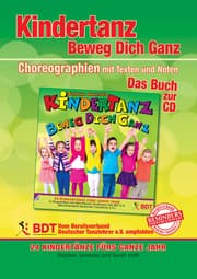 Cover von KINDERTANZ - beweg dich ganz! 24 Kindertänze fürs ganze Jahr (innen komplett in Farbe)