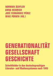Cover von Generationalität - Gesellschaft - Geschichte