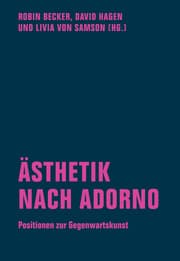 Cover von Ästhetik nach Adorno