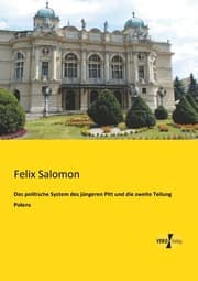 Cover von Das politische System des jüngeren Pitt und die zweite Teilung Polens