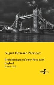 Cover von Beobachtungen auf einer Reise nach England