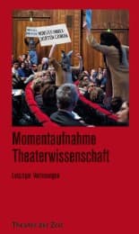 Cover von Momentaufnahme Theaterwissenschaft