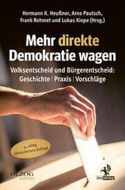 Cover von Mehr direkte Demokratie wagen
