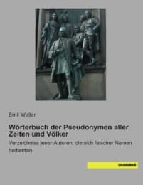 Cover von Wörterbuch der Pseudonymen aller Zeiten und Völker