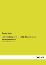 Cover von Untersuchungen über einige Ursachen der Säftebewegungen