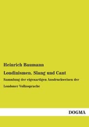 Cover von Londinismen.Slang und Cant