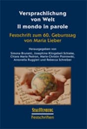 Cover von Versprachlichung von Welt - Il mondo in parole