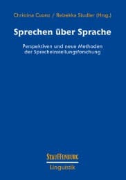 Cover von Sprechen über Sprache