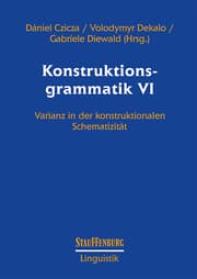 Cover von Konstruktionsgrammatik VI