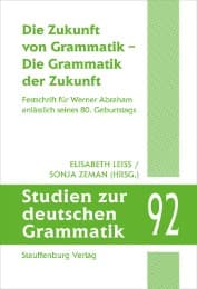 Cover von Die Zukunft von Grammatik - Die Grammatik der Zukunft