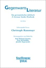 Cover von Gegenwartsliteratur. Ein Germanistisches Jahrbuch /A German Studies Yearbook / 15/2016