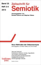 Cover von Zeitschrift für Semiotik / Neue Methoden der Diskursanalyse