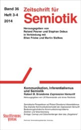 Cover von Zeitschrift für Semiotik / Kommunikation, Inferentialismus und Semiotik