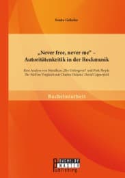 Cover von 'Never free, never me' - Autoritätenkritik in der Rockmusik: Eine Analyse von Metallicas 'The Unforgiven' und Pink Floyds 'The Wall' im Vergleich mit Charles Dickens' 'David Copperfield'